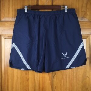 US Air Force PT Shorts Mens XL Reflective Brief Lined Running Training